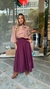 Saia midi uva em tricoline - comprar online
