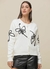 Cardigan Tricô Detalhes Bicolor OFF-WHITE - comprar online