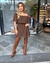 Vestido boho chic marrom