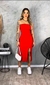 Vestido Feminino Mídi Tomara Que Caia Com Fenda Moda