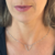 Choker Triângulo banhado em Platina