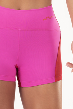 Shorts Pandora Vermelho Com Pink - Vírus Fitness Store: Moda Fitness, Crossfit e Academia - Roupas de Qualidade para Seu Estilo de Vida Ativo