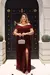 Vestido Festa Ombro À Ombro Marsala Serenity Rosé P Até Plus 1197P - loja online
