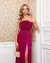 Imagem do Vestido Festa Longo Lurex Rosé Marsala Ou Branco Brilho 1142