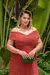 Vestido Festa Ombro À Ombro Marsala Serenity Rosé P Até Plus 1197P - loja online