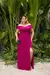 Vestido Festa Ombro À Ombro Marsala Serenity Rosé P Até Plus 1197P - loja online