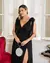 Vestido Festa Lurex De Amarrar Plus Size Modelo 1078P - Moda4Dress