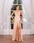 Vestido Madrinha Festa Longo Marsala Alça Fina Crepe 1201 na internet