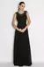 Vestido Noite Festa Longo Bordado Rendas Preto