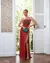 Vestido Festa Longo Lurex Rosé Marsala Ou Branco Brilho 1142 - comprar online