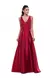Vestido Festa Madrinha Mãe Noiva Bordado Decote V Acetinado - comprar online