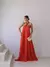 Vestido Fenda Formatura Madrinha Coral Serenity Marsala 1208