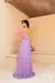 Vestido Lurex Decote V Godê Plissado - comprar online