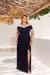 Vestido Festa Ombro À Ombro Marsala Serenity Rosé P Até Plus 1197P - Moda4Dress