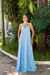 Vestido Fenda Formatura Madrinha Coral Serenity Marsala 1208 na internet