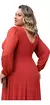Imagem do Vestido Festa Madrinha Formatura Marsala Ou Coral Plus Size 1180P