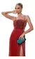 Vestido Festa Longo Lurex Rosé Marsala Ou Branco Brilho 1142 - loja online