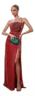 Vestido Festa Longo Lurex Rosé Marsala Ou Branco Brilho 1142 - Moda4Dress