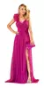 Vestido Festa Um Ombro Até Plus Size Nude Coral Marsala na internet