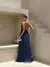 Vestido Longo Decote V Decote X Nas Costas Lindo 1202 - comprar online