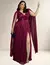 Vestido Lurex Festa Manga Longa Plus Size Do 46 Ao 50 1130P