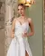 Imagem do Vestido Zibeline Madrinha Branco Azul Royal Rose Marsala 1191