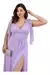 Vestido Festa Lurex De Amarrar Plus Size Modelo 1078P