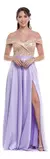 Vestido Dourado Branco Serenity Lilas Violeta Rendas E Tule - comprar online
