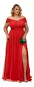Vestido Festa Fenda Plus Size Do 46 Ao 50 - Moda4Dress