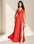 Vestido Madrinha Festa Longo Marsala Alça Fina Crepe 1201 - Moda4Dress
