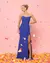 Vestido Madrinha Festa Rosé Sereia Ombro A Ombro Longo 1173