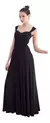 Vestido Formatura Festa Longo Renda Brilhante Alça E Crepe - Moda4Dress