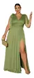 Vestido Festa Lurex De Amarrar Plus Size Modelo 1078P na internet