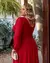 Vestido Festa Madrinha Formatura Marsala Ou Coral Plus Size 1180P - Moda4Dress
