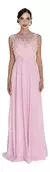 Vestido Madrinha Festa Bordado Longo Rosa Claro - comprar online