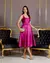 Vestido Acetinado Midi Casamento Civil Noiva Branco 1203 - loja online