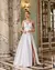 Vestido Zibeline Madrinha Branco Azul Royal Rose Marsala 1191 - Moda4Dress