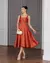 Vestido Acetinado Midi Casamento Civil Noiva Branco 1203 - Moda4Dress