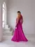 Vestido Fenda Formatura Madrinha Coral Serenity Marsala 1208 - loja online