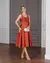 Vestido Acetinado Midi Casamento Civil Noiva Branco 1203 - comprar online