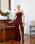 Imagem do Vestido Festa Longo Lurex Rosé Marsala Ou Branco Brilho 1142