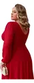 Imagem do Vestido Festa Madrinha Formatura Marsala Ou Coral Plus Size 1180P