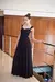 Vestido Formatura Festa Longo Renda Brilhante Alça E Crepe