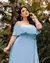 Vestido Ombro A Ombro Brilho 46 Ao 50 Plus Size Cores 1064P - loja online