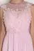 Imagem do Vestido Madrinha Festa Bordado Longo Rosa Claro
