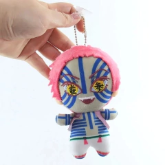 Chaveiro de pelúcia Akaza (Demon Slayer)