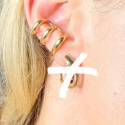 Brinco Joemi Piercing Fake Ear Cuff Trabalhado - comprar online