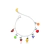 Pulseira Joemi Frutas Prata 13cm