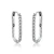 Brinco Joemi Argola Prata 925 Oval Trabalhada Prata Envelhecida - comprar online