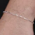 Pulseira Joemi Elos Retangulares Prata 925 21cm